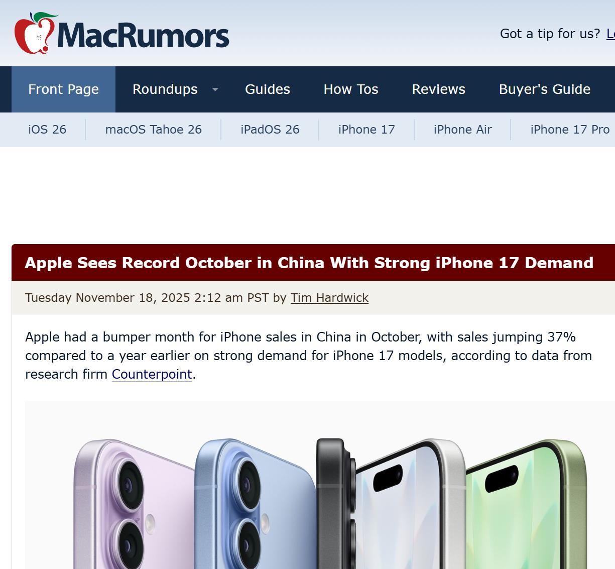iPhone在中国市场的好成绩，有没有户晨风的功劳？